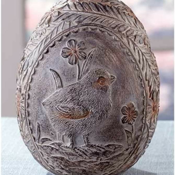 Vintage looking Egg with Bird - Picture 4 of 4